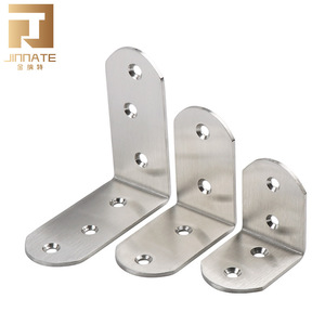 JINNATE Stainless Steel Corner Bracket L-Shaped Support 50x50mm 65x65mm 85x85mm Thickened Durable Shelf Connector - Product Image 1