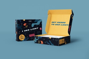 Boîtes en carton ondulé kraft et vert avec doublure en mousse gaufrée, logo personnalisé imprimé, boîtes d'expédition pour coffrets cadeaux et emballages d'<span class=keywords><strong>abonnement</strong></span> - Product Image 4