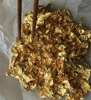 Depuis 1996 fabricant feuille d'or pur flocon 23.75K,23K 22K,18K,12K pour la dorure meubles cadre d'art et décoration de la maison