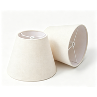Abat-jour conique en lin, diffuseur de lumière, abat-jour en tissu naturel pour lampe de table d'intérieur, lampe de chevet, décoration