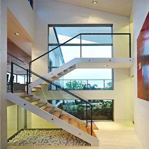 Balustrade sans cadre, main courante en aluminium, garde-corps en verre pour balcon, patio, <span class=keywords><strong>escalier</strong></span> - Product Image 5