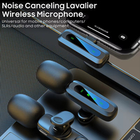 Microphone de Lavalier sans fil 3-en-1 à réduction intelligente du bruit Type C pour l'enregistrement vidéo en direct sur téléphone portable en extérieur