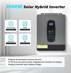 Stock UE, onduleur 3KW 24V et tout-en-un, onduleur solaire hybride 11kw 3000w 6.2kw, onduleur à phase séparée 12v 110v, onduleur 120v 240v - Product Image 3