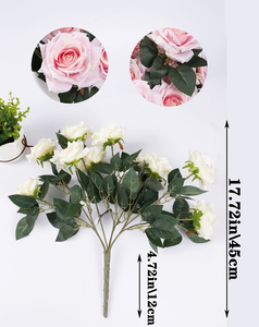 Ramo de Novia de Flores Artificiales LUYI, Rosa Blanca Artificial para Boda, Gran Venta - Product Image 6