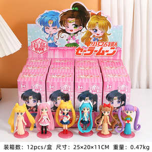 ของเล่นเซเลอร์มูนแบบกล่องสุ่ม 12 ชิ้น ชุดฟิกเกอร์อนิเมะ PVC พร้อมเซเลอร์มาร์ส สำหรับเด็กและแฟนๆ ของตกแต่งและของขวัญ - Product Image 6