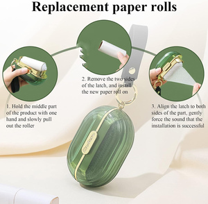 Mini Portable Dual Purpose Pet Lint Remover Fabric Brush and Sticky Retractable Tearing Cloth Lint Roller - Product Image 4