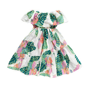 Ropa Infantil al por Mayor, Vestido de Playa con Flores para Niñas, Moda Infantil para Bodas de Verano, Ropa para Niños de 3 a 10 Años - Product Image 1