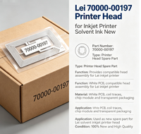 Tête d'impression neuve Lei 70000-00197 pour imprimante jet d'encre à encre solvant