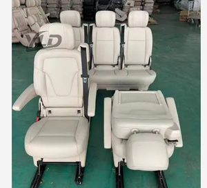 Siège Vito en cuir noir d'origine YLD 2025 pour Mercedes <span class=keywords><strong>Viano</strong></span> Vito Classe V, pliable sur les modèles W447/Metris/Vito/V250/V300 - Product Image 2