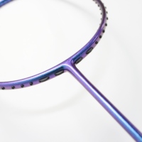 Raquette de badminton en fibre de carbone JINHONG JH-6 24T de haute qualité, professionnelle, personnalisée, avec grip intégral, tissage doux et rigide, 75g