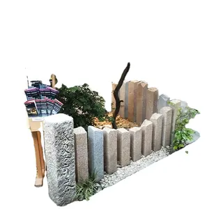 Japanische Art Garden Home Outdoor dekorative Stoff bunte Granit Stein Handläufe und Geländer zum Verkauf
