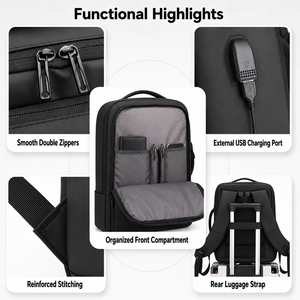OEM ODM Customized <strong>Backpacks</strong> 17.3 Inch <strong>Convertible</strong> Tech Waterproof Business <strong>Backpacks</strong> Expandable Travel School Bag Elite Mochila - Product Image 3