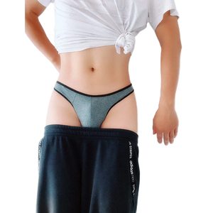 Regalo del día de <span class=keywords><strong>San</strong></span> Valentín Colores sólidos Algodón Nuevo diseño Popular Bajo MOQ Hot Jockey mens Tanga ropa interior hombres calzoncillos Tanga - Product Image 3