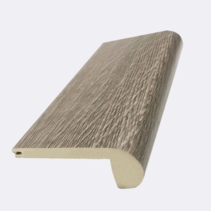 Không Thấm Nước SPC Laminate Flooring Phụ Kiện Nhựa Tuôn Ra Cầu Thang Mũi <span class=keywords><strong>Trim</strong></span> Wpc Ốp Chân Tường Hội Đồng Quản Trị - Product Image 2