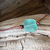 Zooying cuir collier ras du cou surfeur verre perles pierre collier pour femmes bijoux