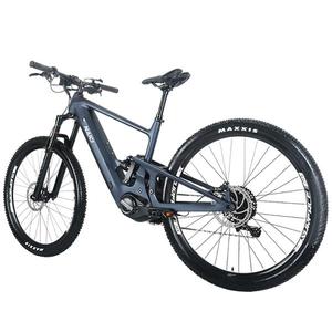 Bicicleta Eléctrica de Fibra de Carbono Naicisports de 29 Pulgadas |   Bicicleta Deportiva Extrema para Jóvenes, 7 Velocidades, Motor Central de Alta Velocidad, Suspensión Delantera - Product Image 3