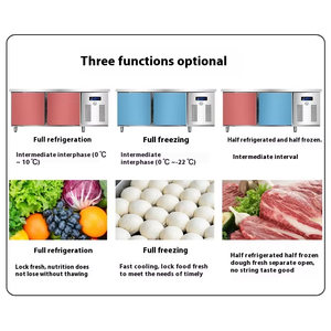 Congelador Comercial de Una Sola Temperatura <span class=keywords><strong>Bajo</strong></span> <span class=keywords><strong>Encimera</strong></span> con Enfriamiento por Aire, Refrigerador de Acero Inoxidable, Banco de Trabajo Refrigerado - Product Image 5