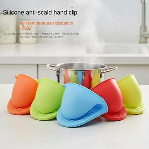 Gants isolants en silicone épais 43g pour four et micro-ondes, outils de cuisson, pince de cuisine anti-brûlure, design moderne et simple - Product Image 2