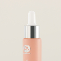 Flacon compte-gouttes en verre rose personnalisable avec anneau en argent et tête en caoutchouc blanc Finition rose mate pour l'impression d'emballages de gouttes oculaires