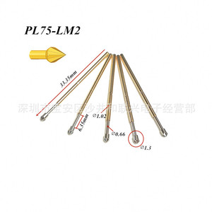 เข็มทดสอบไอซีแบบปลายดาวสปริง1.0มม. Pl75 LM K Probe Test PIN - Product Image 2