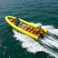 Bateau semi-rigide en aluminium de 8,6 m pour le transport de passagers, les excursions de plongée et les services de taxi fluvial