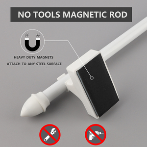 High Quality Modern Aluminum Magnetic <strong>Curtain</strong> <strong>Poles</strong> Adjustable Length Easy Installation Eco-friendly Design <strong>for</strong> Metal <strong>Doors</strong> Cafe - Product Image 2