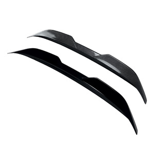 Bmw 2 Series G42 M2 G87 2022+ Blade Style Rear <b>Wing</b> Spoiler Piano <b>Black</b> Carbon Fiber Texture Abs Material Rear Trunk - Product Image 2