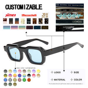 Lunettes de soleil polarisées carrées de haute qualité pour unisexe, couleur bleue, monture intégrale légère et durable, protection UV - Product Image 2