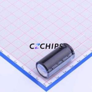 Condensateur électrolytique en aluminium à montage traversant RGA122M1KBK-1836, montage traversant, D18xL35.5mm 1200uF 20% 80V 7.5mm - Product Image 2