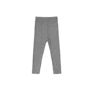 Girls Leggings Fleece Lined Thickened Warm Winter Pants Solid Color Knitted Cotton Childrens Pants - Product Image 5