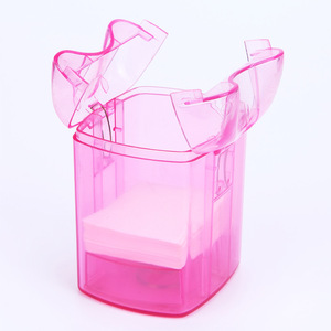 Boîte de rangement pour papiers de permanente, rose, rectangulaire, en plastique PP, 1-3L, type sur pied, design moderne, pour outils de coiffure en salon - Product Image 3