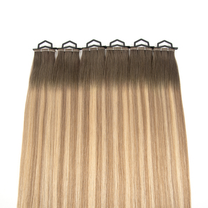New <strong>Design</strong> Flat <strong>Weft</strong> Hair Extensions No Return Hair Thin Soft Light Cuticle Double Drawn Balayage Color Russian Slavic Hair <strong>Weft</strong> - Product Image 2