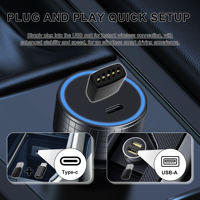 Dongle intelligent ultra-rapide WiFi 6 B T5.3 sans latence pour CarPlay filaire vers sans fil, Android Auto 2 en 1, adaptateur CarPlay sans fil