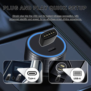 Adaptador Inalámbrico CarPlay 2 en 1 Ultra Rápido WiFi 6 B T5.3 Sin Latencia Mini Smart Dongle para CarPlay con Cable a Inalámbrico y Android <span class=keywords><strong>Auto</strong></span> - Product Image 3