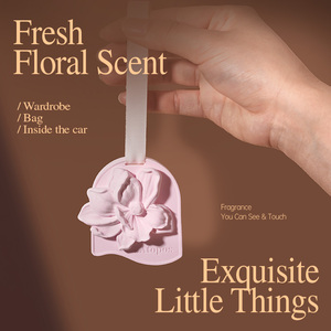 Tablettes parfumées d'aromathérapie en plâtre pour la maison, la voiture, élimination des odeurs, pièces d'encens en gypse, pendentif solide - Product Image 6