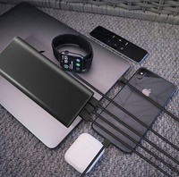 Vente en gros de banque d'alimentation USB Type-C 100W PD de haute qualité modèle pour IPhone Macbook Pd chargeur rapide banque d'alimentation 27000mah