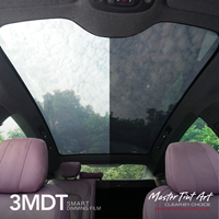 Película de Tinte Eléctrico Negra 3MDT para Ventanas de Auto Xiaomi SU7, Película Inteligente de Privacidad para Techo Solar