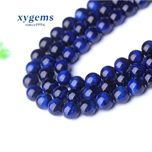 Wholesale Natural 4/6/8/10/12/14/16/18 mm Gemstone Blue Tiger Eye Beads