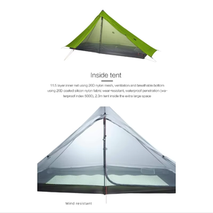 Tùy chỉnh nhọn hàng đầu siêu nhẹ một lớp dã ngoại ngoài trời Cắm Trại Đốt Củi ống khói lớn Kim tự tháp lều - Product Image 4