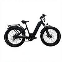 Vélo électrique tout-terrain pour femmes, modèle Step-Thru, avec moteur central Bafang M620 160 Nm de couple, haute performance, personnalisé.