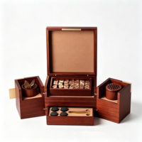 Boîte cadeau de luxe en bois laqué brillant de haute qualité pour dattes arabes, personnalisée