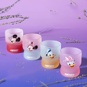 Gobelet en verre dépoli dégradé Mickey Minnie Donald Duck, mignon et créatif, pour fête, coffret cadeau - Product Image 4