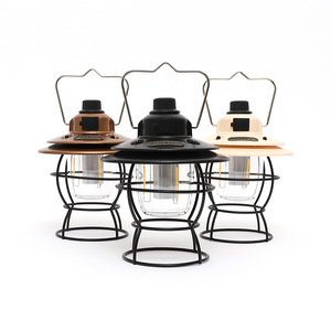 Linterna LED recargable para camping, luz blanca cálida, portátil, de metal, para tiendas de campaña. - Product Image 3