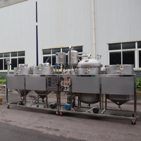 GLY250 Máquina Refinadora de Aceite Crudo de Coco y Sésamo Profesional, Nueva, de Acero Inoxidable, Semiautomática, Fabricada en China