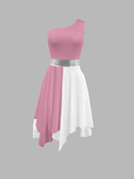 Tenue de Danse Contemporaine pour Scène de Ballet, Robe de Performance pour Filles et Adultes, Tenue d'Entraînement Liturgique, Robes de Louange en Spandex/Nylon