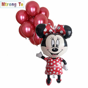 Globo inflable de <span class=keywords><strong>minnie</strong></span> Mouse para niños, globos de aluminio de helio para fiesta de cumpleaños, globo personalizado para boda, gran oferta - Product Image 3