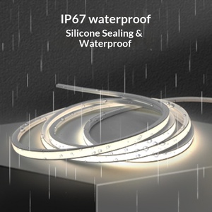Bande lumineuse LED flexible avec gaine en silicone intégrée, 24V, lampe linéaire souple 1010, étanche, pour extérieur, basse tension - Product Image 3