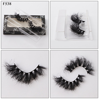 Nouvelle mode 100% vrais faux cils 3d faits à la main cils de vison avec emballage personnalisé