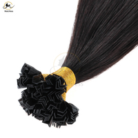 Extensions de cheveux humains pré-collées en forme de V, cheveux vierges chinois, extensions de cheveux à la kératine