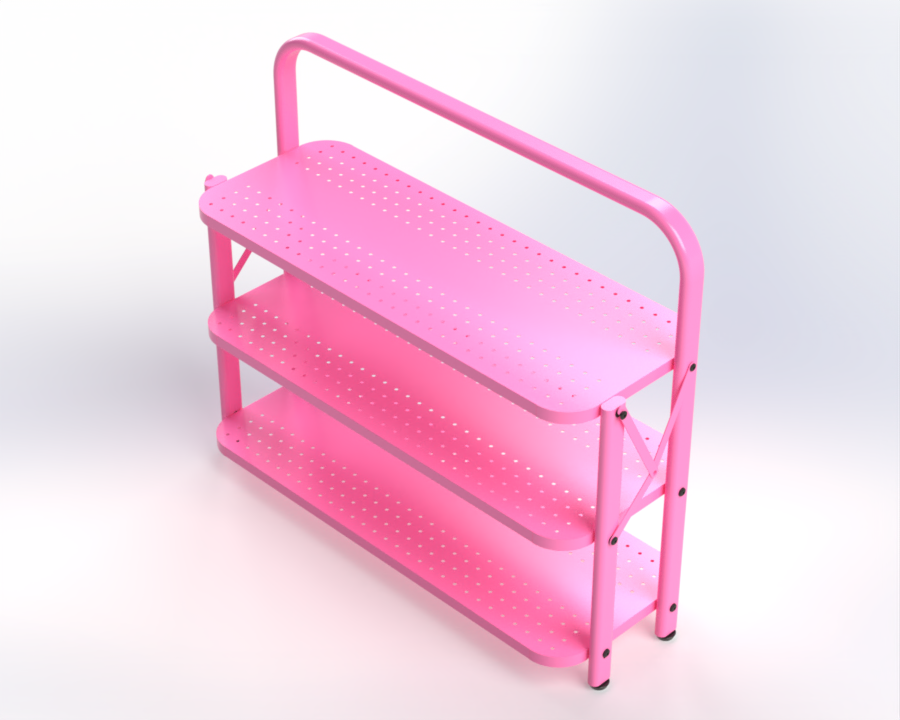 3 Tier Modern Metal Display Racks Foldable Shoes Stand Promotion Customization Color & Size Shelf for Home Retail Shops — view 2
